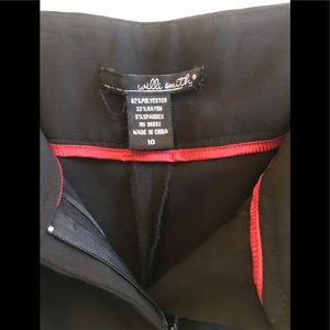 WILLI SMITH BLACK SZ 10 PANTS